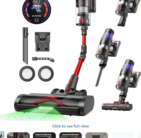 Ultenic Cordless Vacuum Cleaner 65KPa/600W/60 Mins